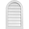 Ekena Millwork Round Top Surface Mount PVC Gable Vent w/ 2"W x 2"P Brickmould Sill Frame, 16"W x 26"H GVPRT16X2603SN - alternate 1